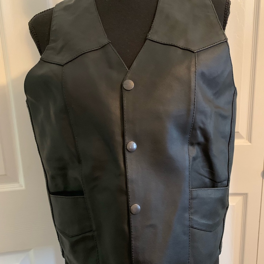 Leather vest